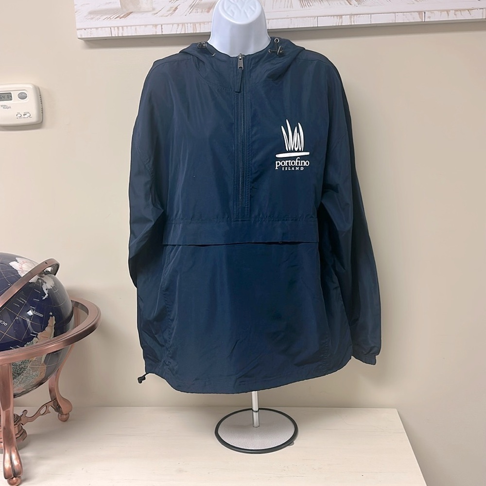 Brand New Champion Authentic Quarter Zip Pullover Jacket Navy Blue